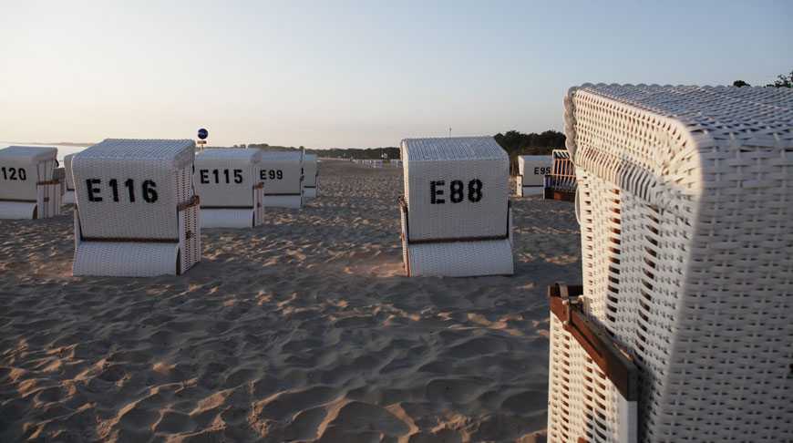 Strandkörbe an der Ostsee